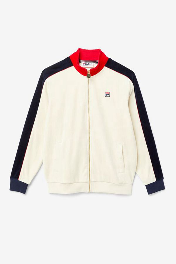 Fila Bunda Panske Červené / Námornícka Modrá - Cima Velour Zip Up Vypredaj - Slovakia 41387-RYEZ